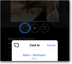 cast from your Roku