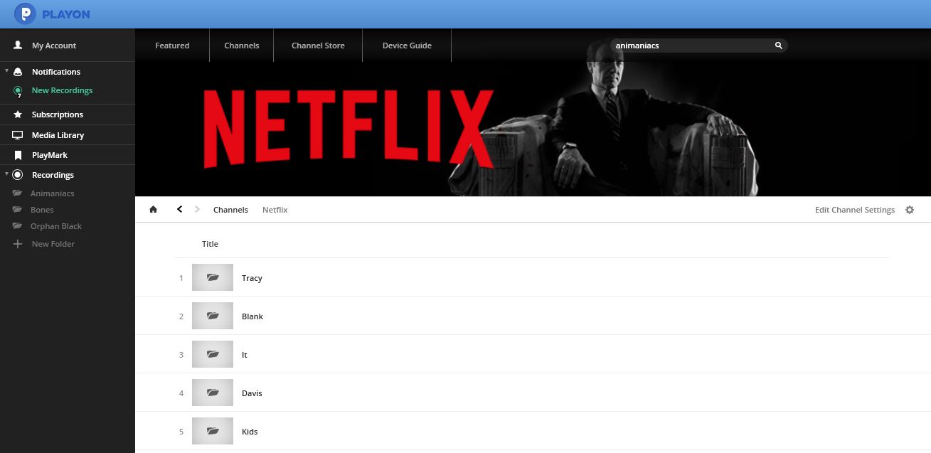 Netflix Profile Screen